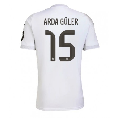 Maglia Calcio Real Madrid Arda Guler #15 Prima Divisa 2025-26 Manica Corta